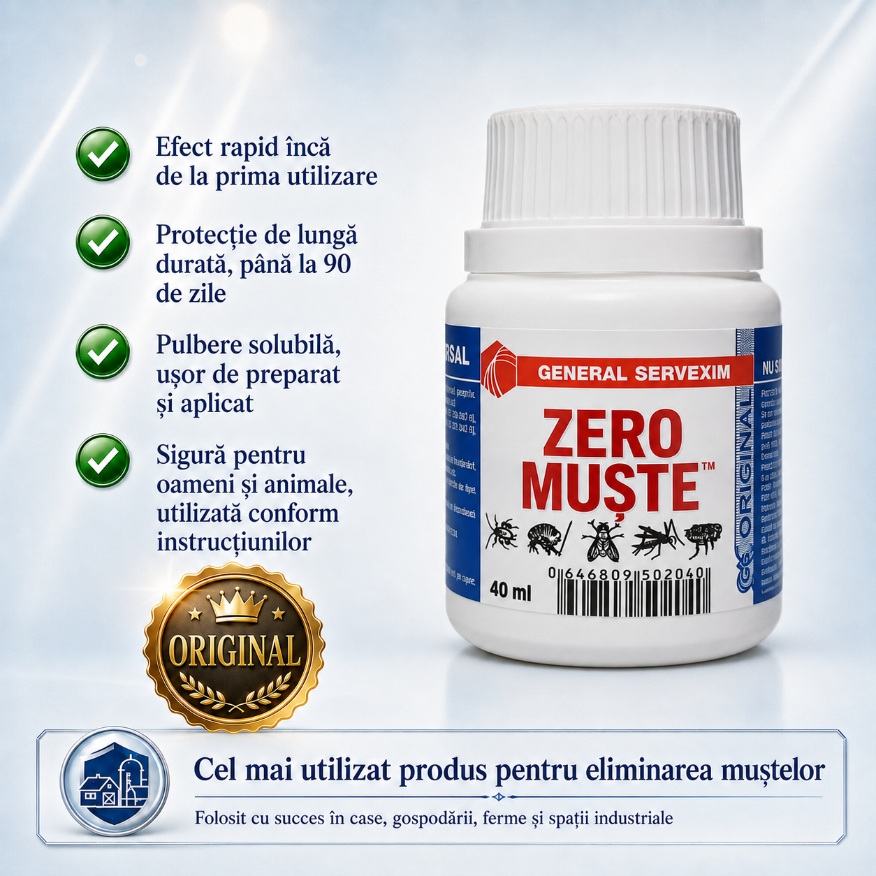 Soluție concentrată muşte – 1+1 GRATIS