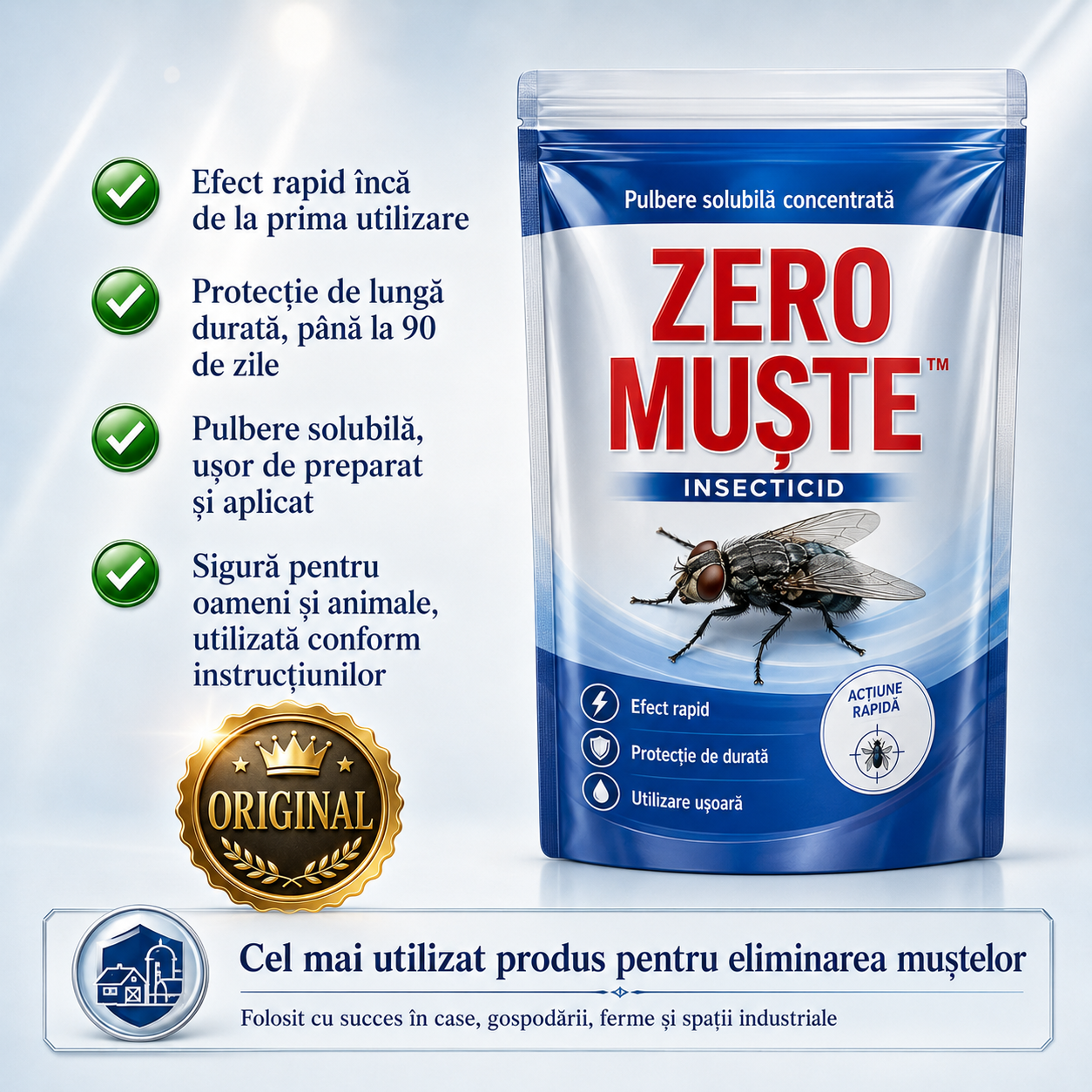 Soluție concentrată muşte – 1+1 GRATIS