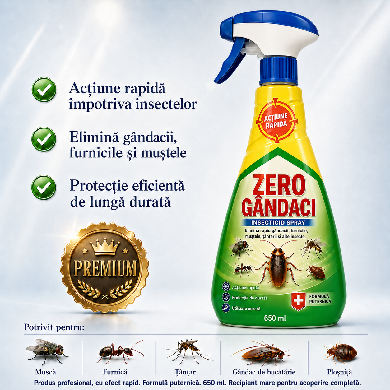 Spray Insecticid - ZERO GÂNDACI™