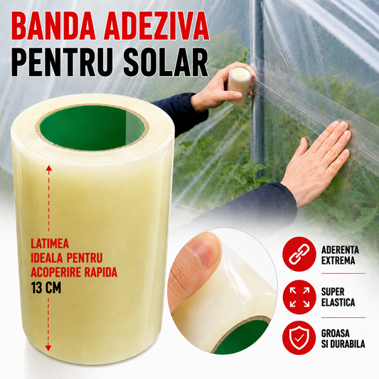 Banda adeziva reparatii folie solar 🌱