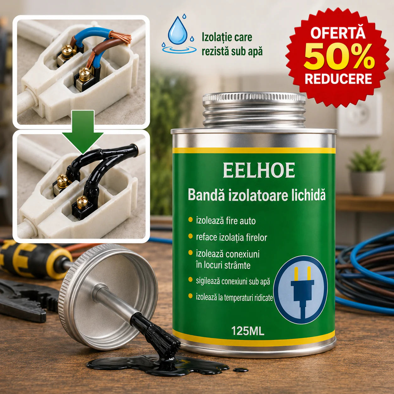 Bandă izolatoare lichidă