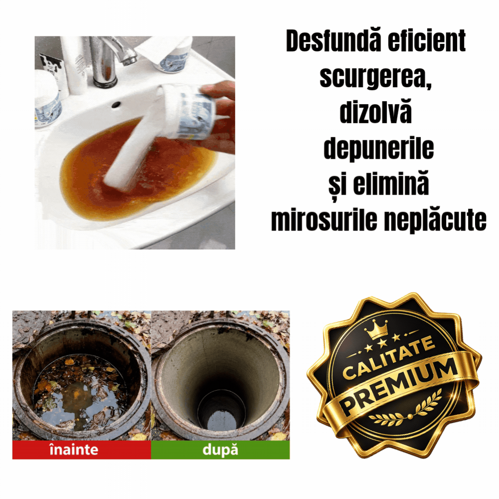Pudră Fosă Septică – 1+1 GRATIS